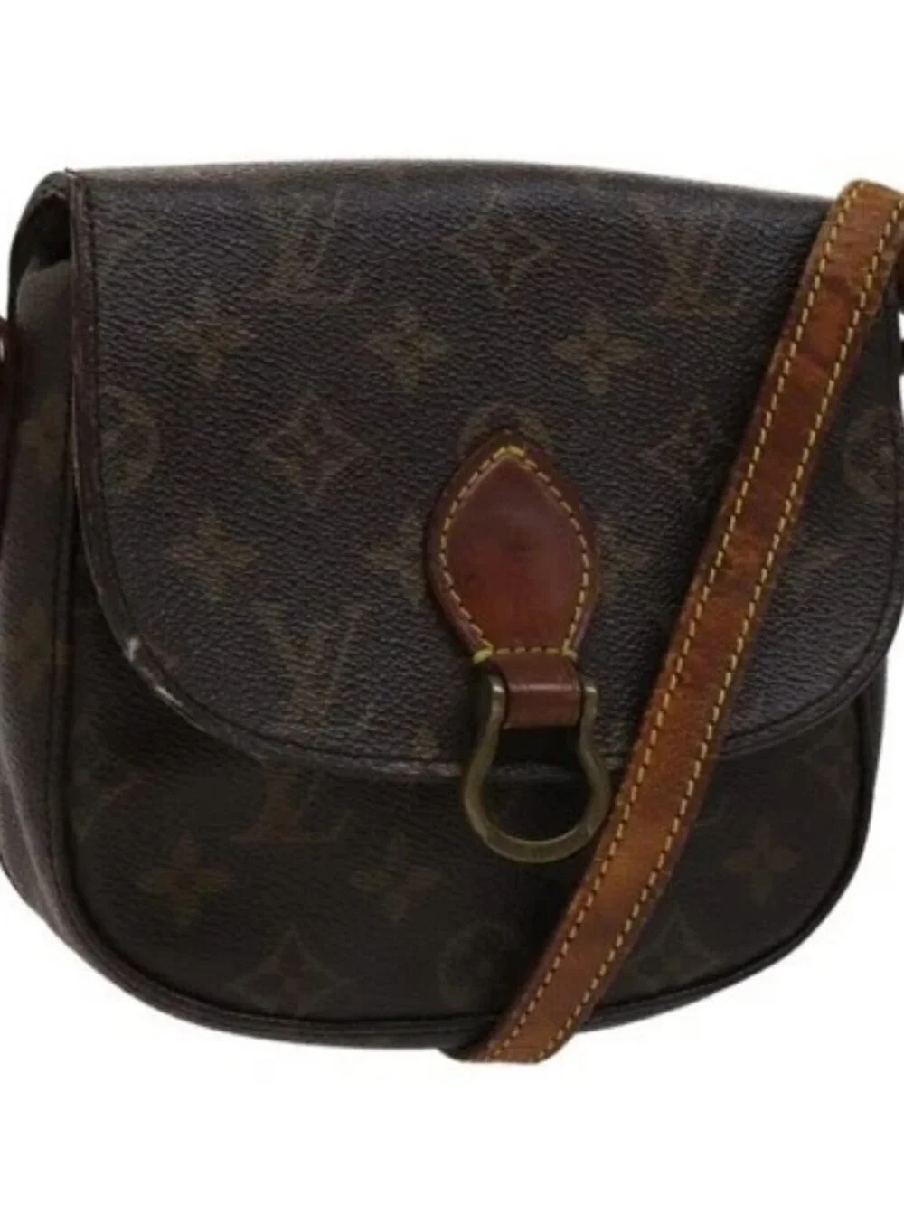 LOUIS VUITTON Monogram Saint Cloud PM Shoulder Bag M51244 LV Auth bs21491